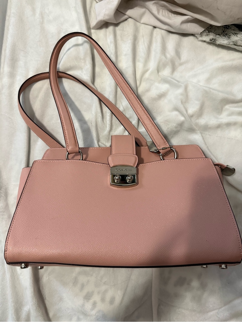 Coach Women's Pink Structured Shoulder Bag